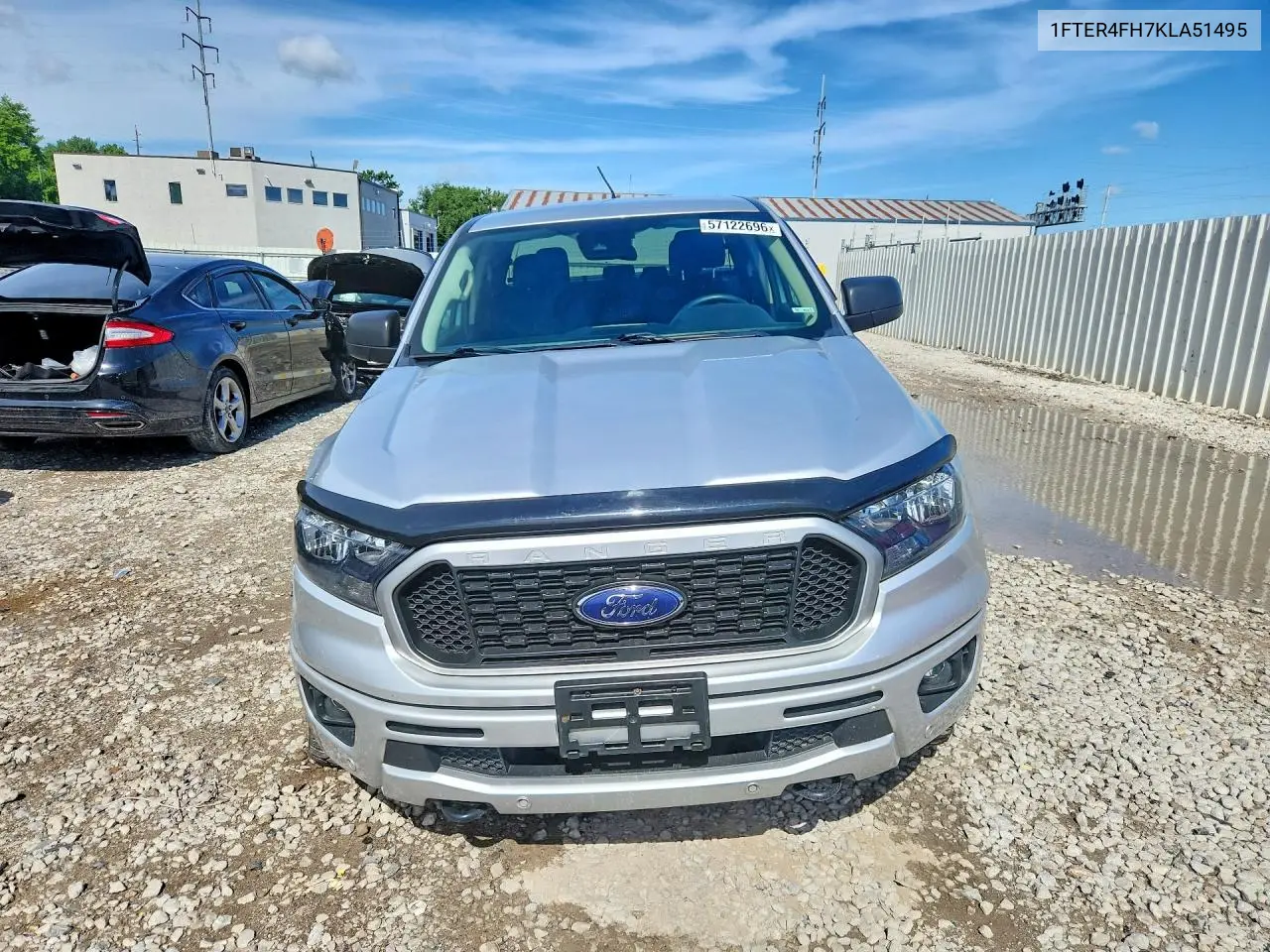 2019 Ford Ranger Xl VIN: 1FTER4FH7KLA51495 Lot: 57122696