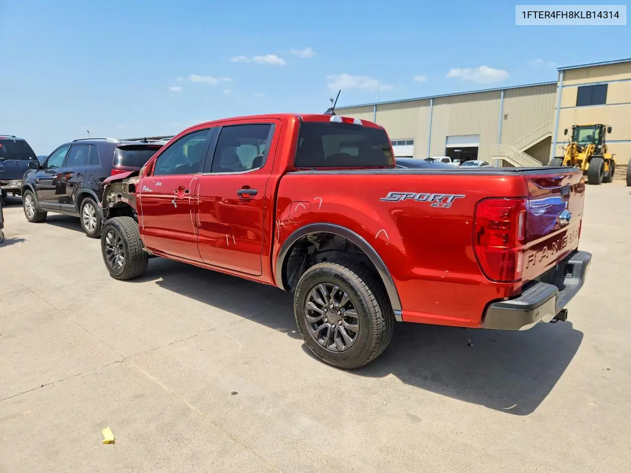 2019 Ford Ranger Xl VIN: 1FTER4FH8KLB14314 Lot: 61916836