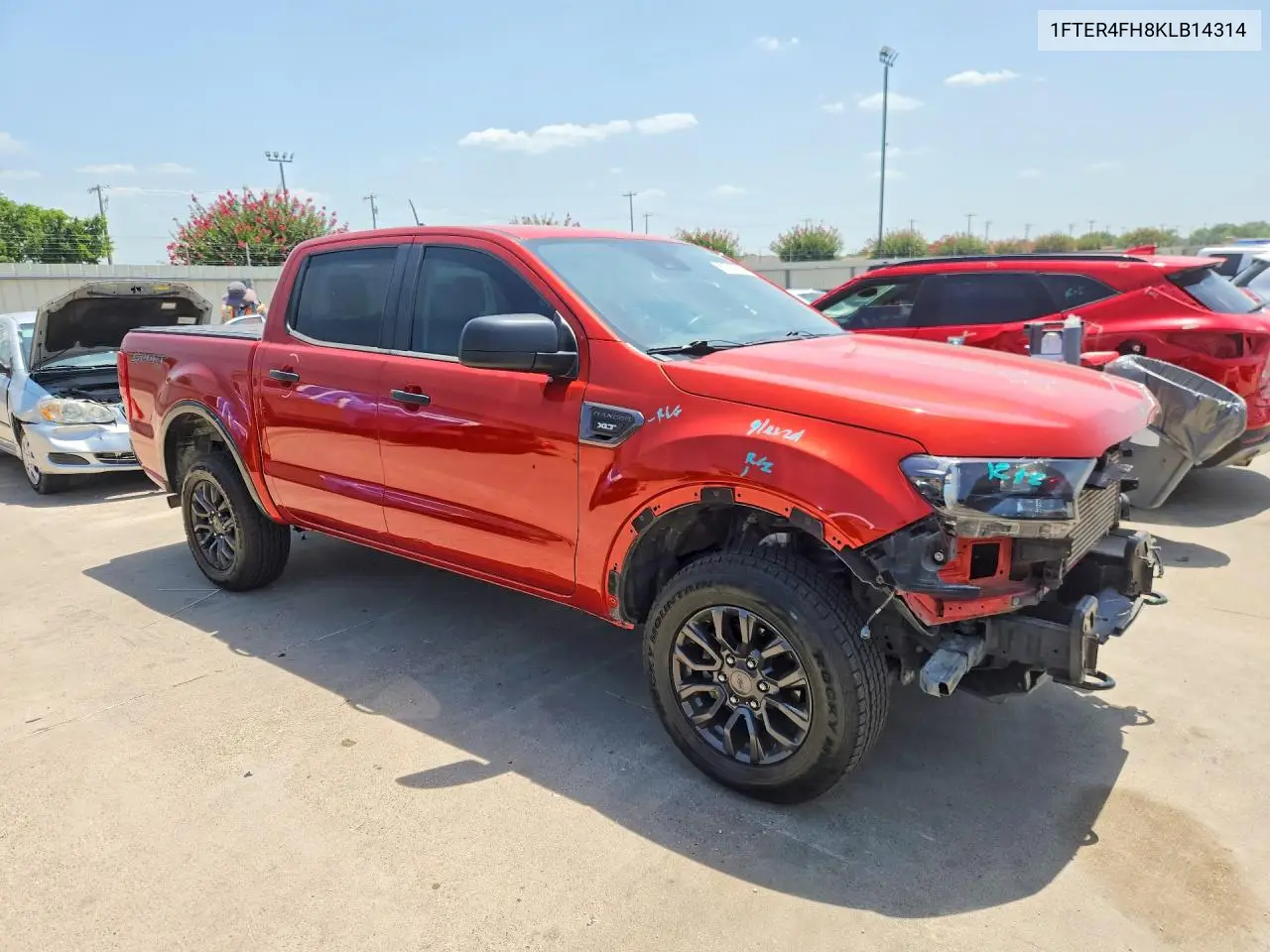2019 Ford Ranger Xl VIN: 1FTER4FH8KLB14314 Lot: 61916836