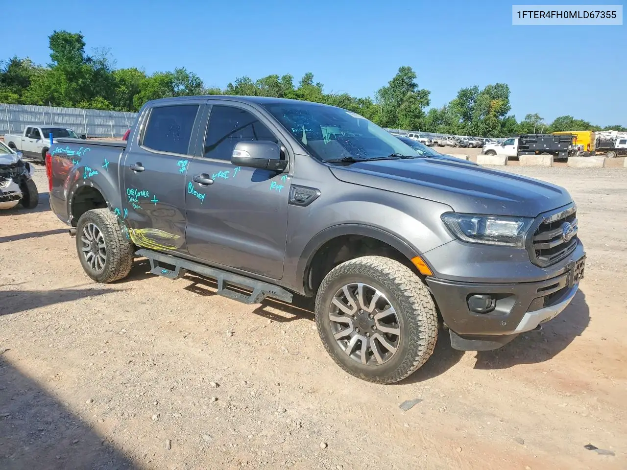 2021 Ford Ranger Xl VIN: 1FTER4FH0MLD67355 Lot: 55926226