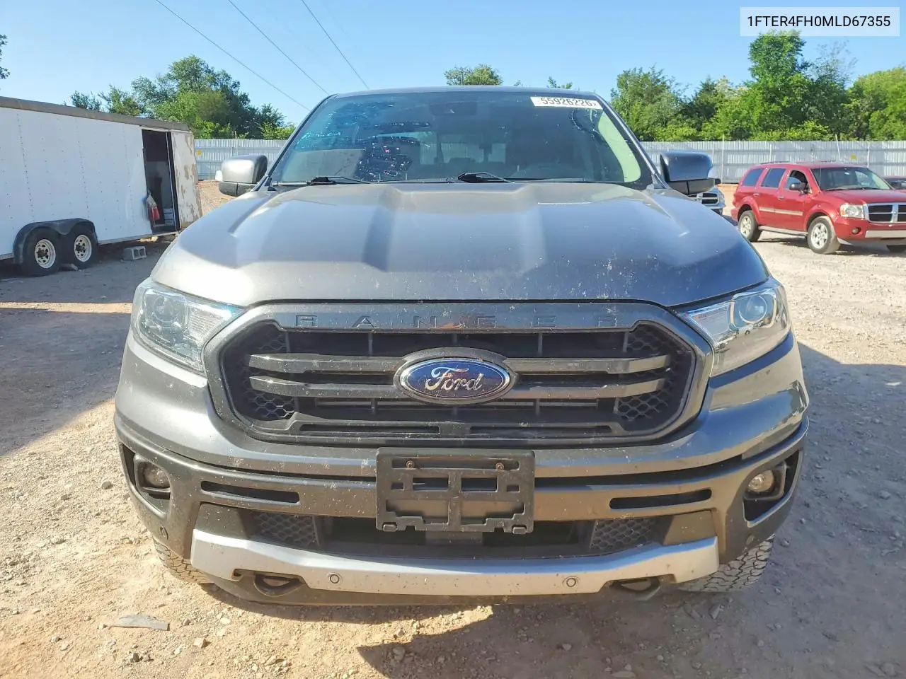 2021 Ford Ranger Xl VIN: 1FTER4FH0MLD67355 Lot: 55926226