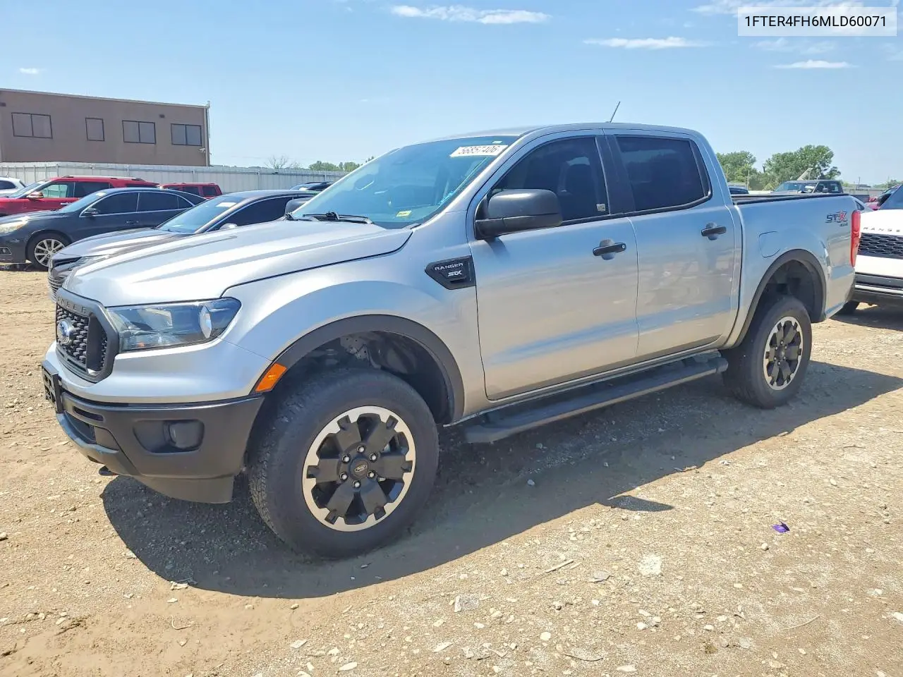 2021 Ford Ranger Xl VIN: 1FTER4FH6MLD60071 Lot: 56857406