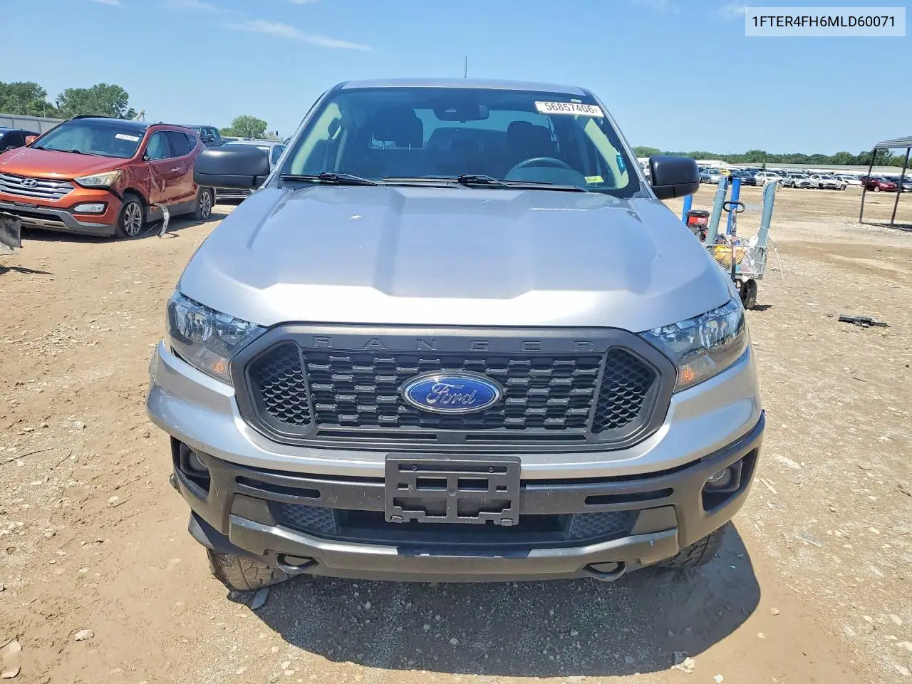2021 Ford Ranger Xl VIN: 1FTER4FH6MLD60071 Lot: 56857406