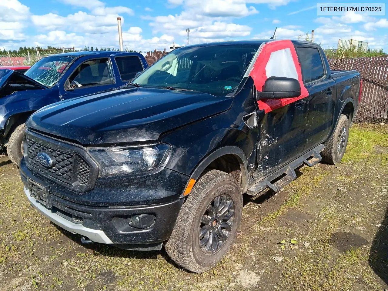 2021 Ford Ranger Xl VIN: 1FTER4FH7MLD70625 Lot: 60682286