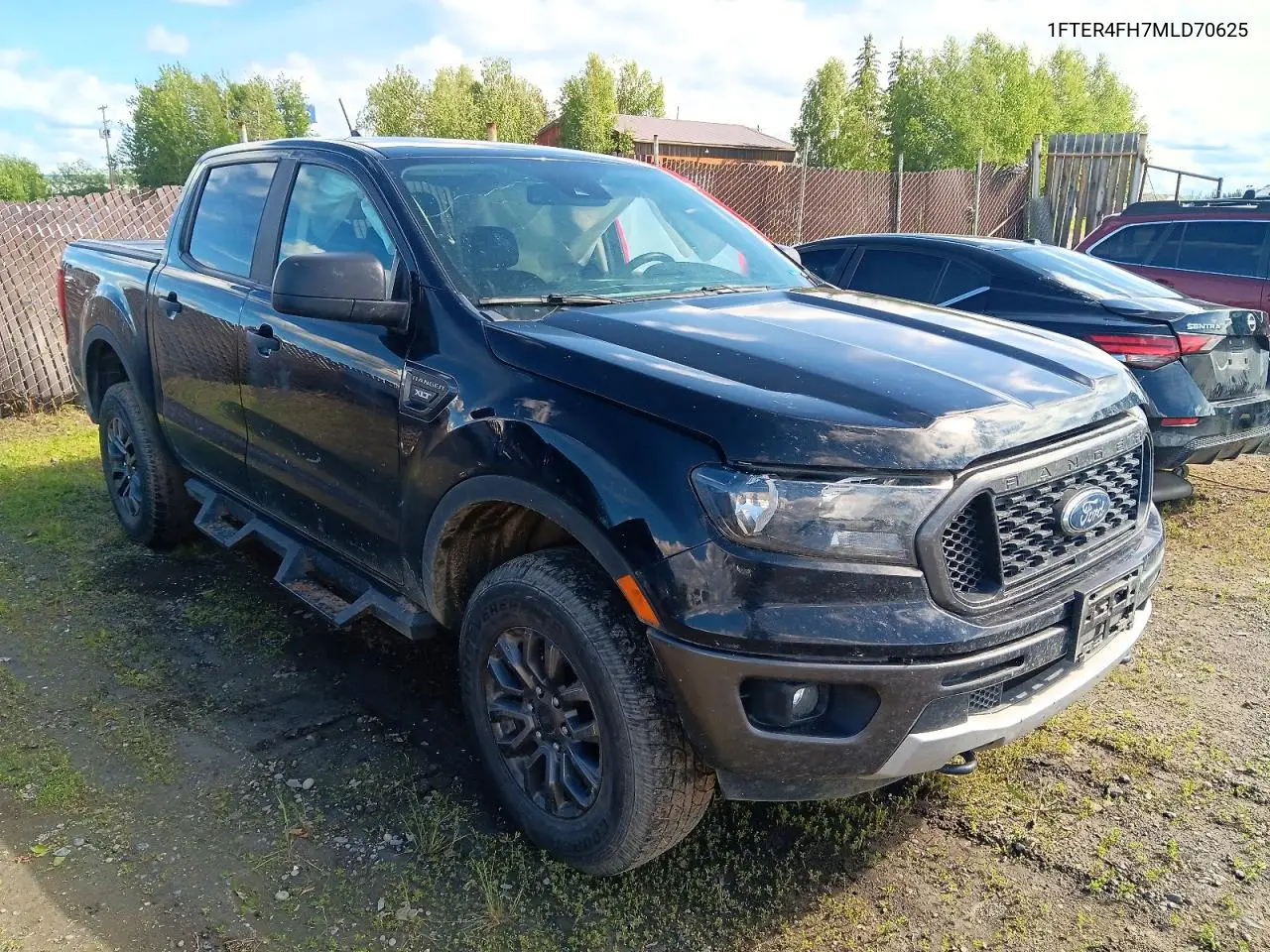 2021 Ford Ranger Xl VIN: 1FTER4FH7MLD70625 Lot: 60682286