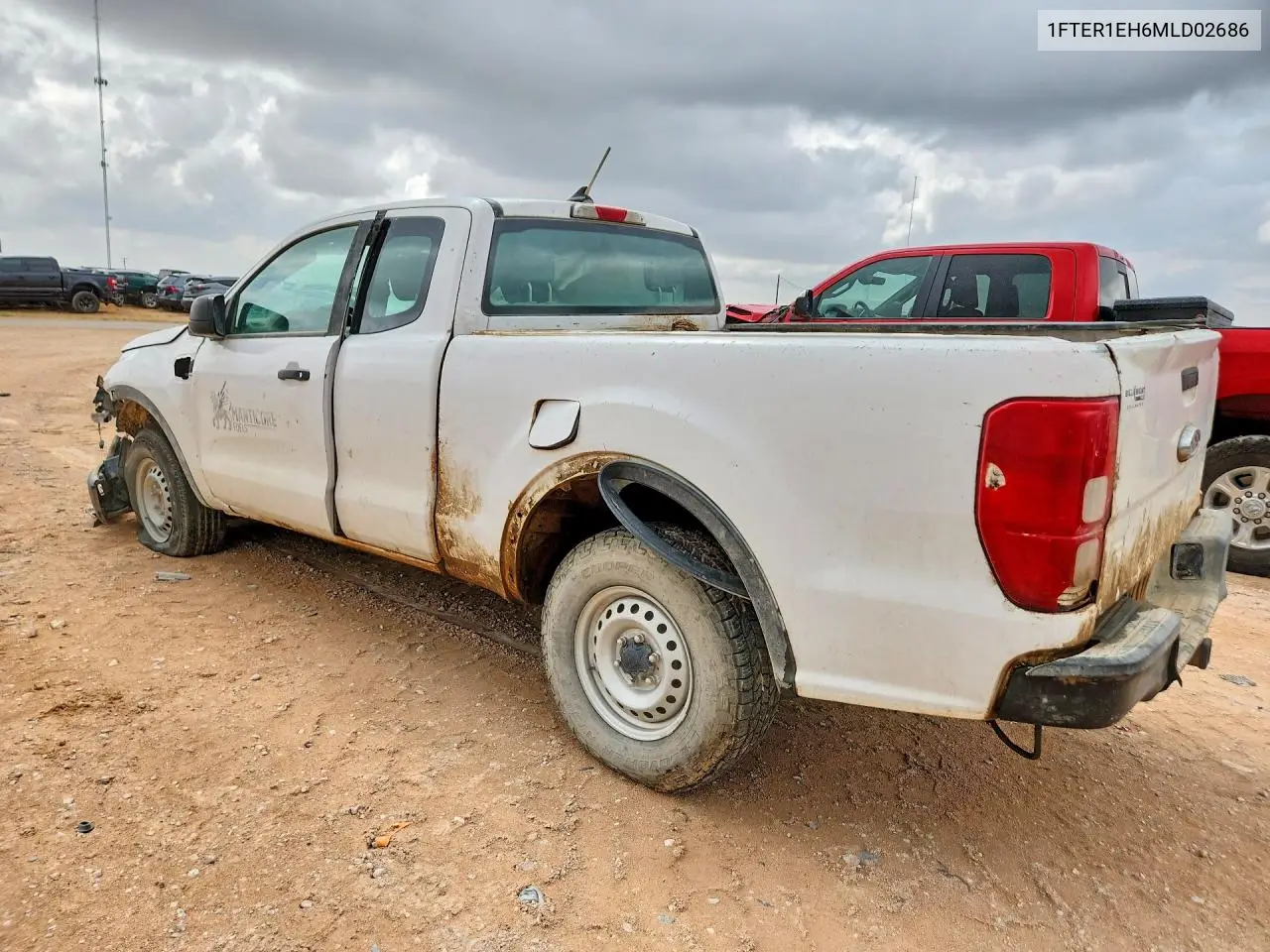 2021 Ford Ranger Xl VIN: 1FTER1EH6MLD02686 Lot: 61391626