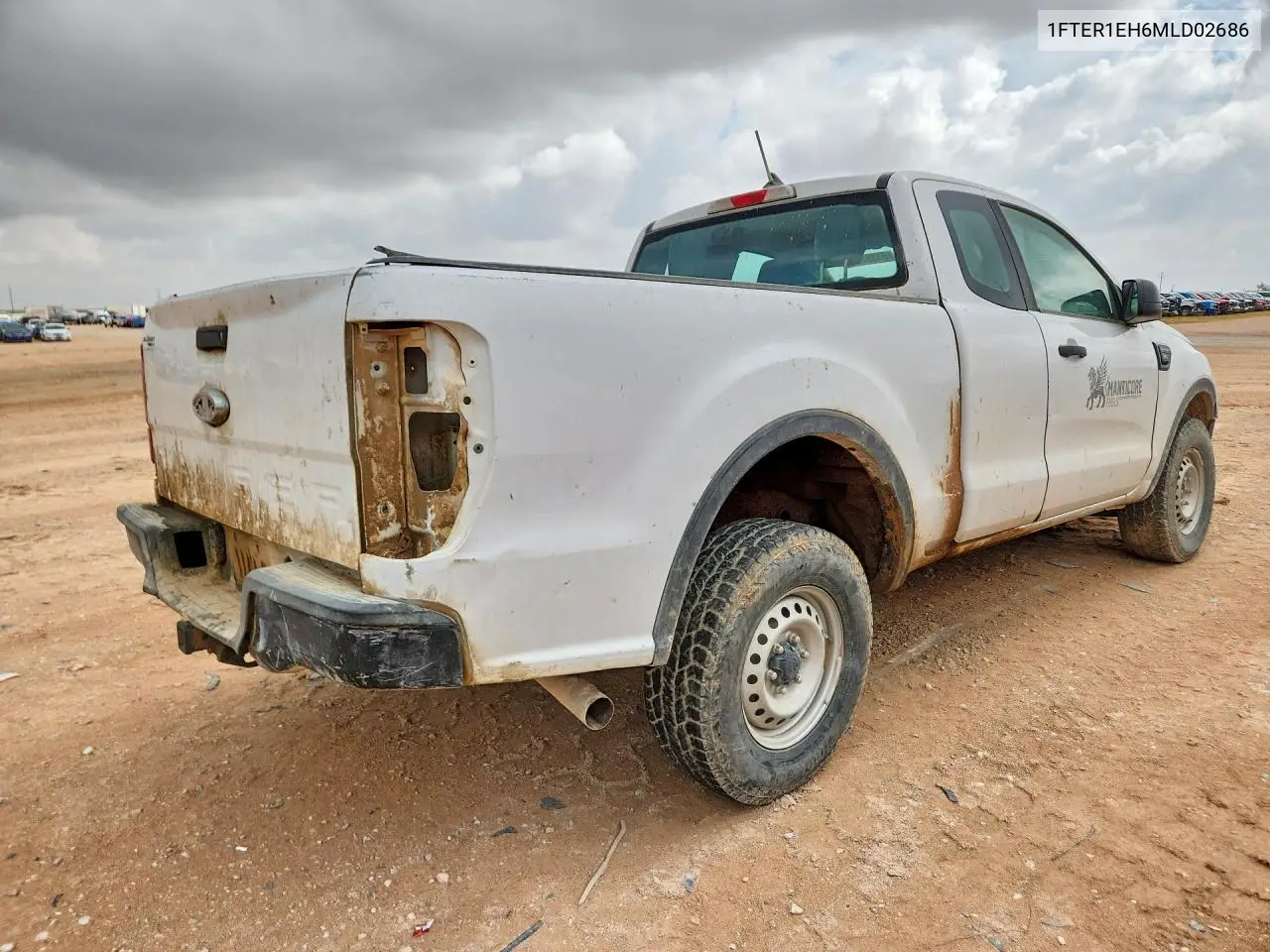 2021 Ford Ranger Xl VIN: 1FTER1EH6MLD02686 Lot: 61391626