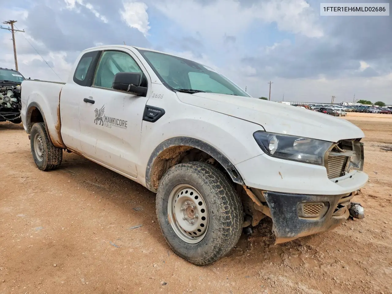 2021 Ford Ranger Xl VIN: 1FTER1EH6MLD02686 Lot: 61391626
