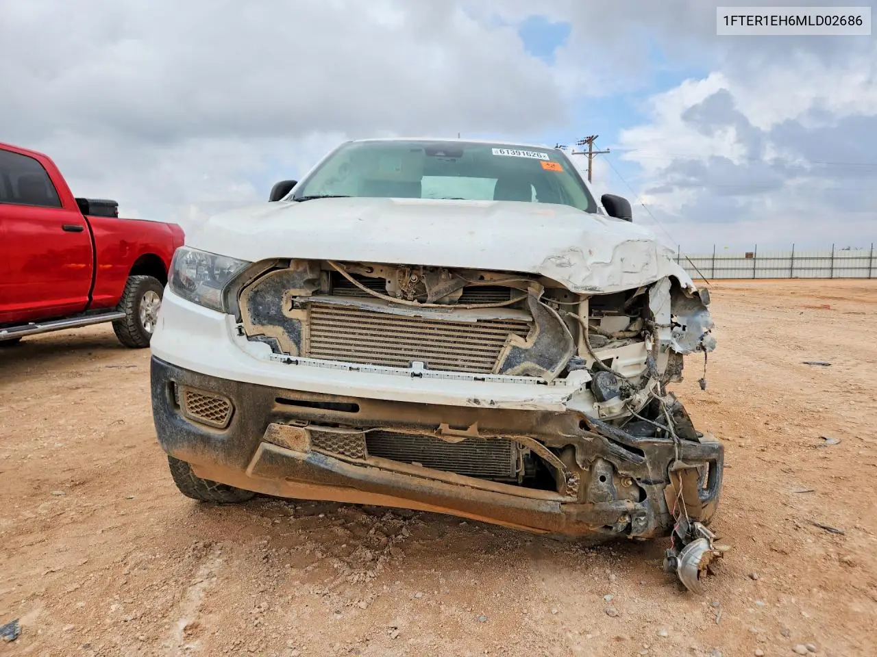 2021 Ford Ranger Xl VIN: 1FTER1EH6MLD02686 Lot: 61391626