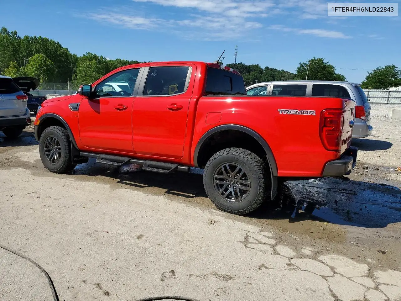 2022 Ford Ranger Xl VIN: 1FTER4FH6NLD22843 Lot: 58593006