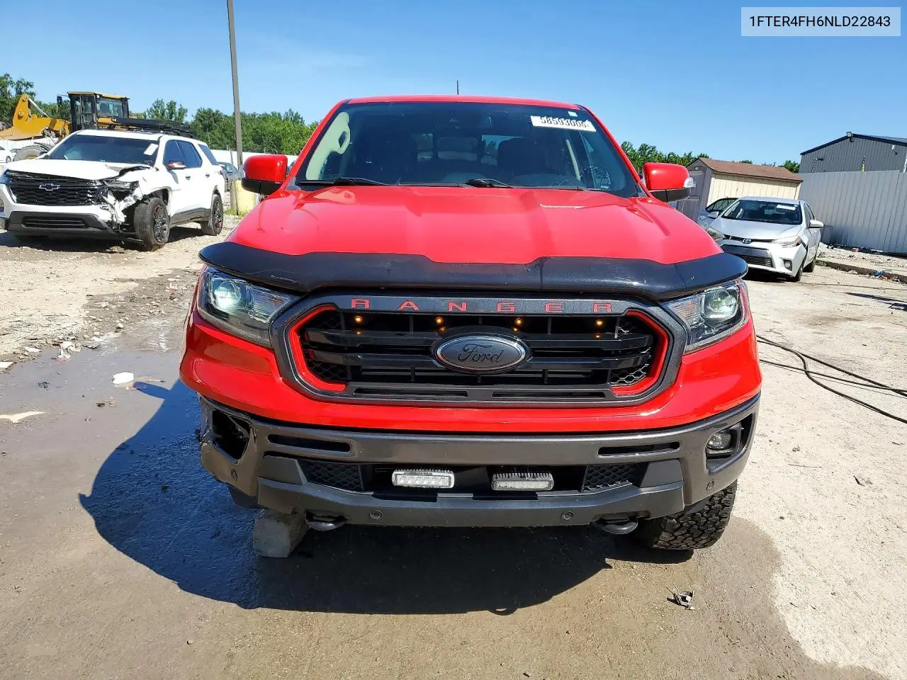 2022 Ford Ranger Xl VIN: 1FTER4FH6NLD22843 Lot: 58593006