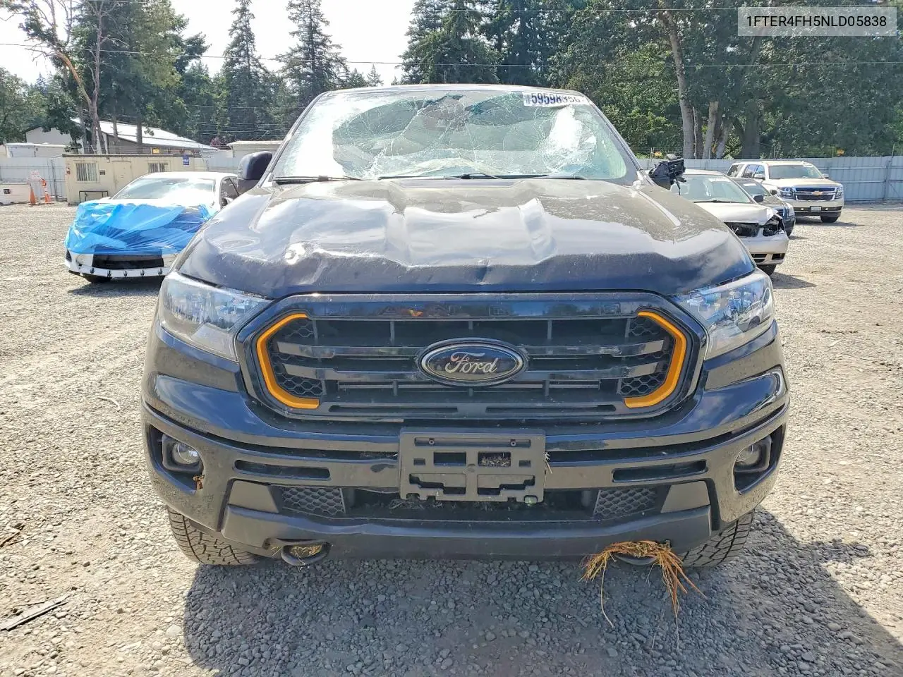 2022 Ford Ranger Xl VIN: 1FTER4FH5NLD05838 Lot: 59598356