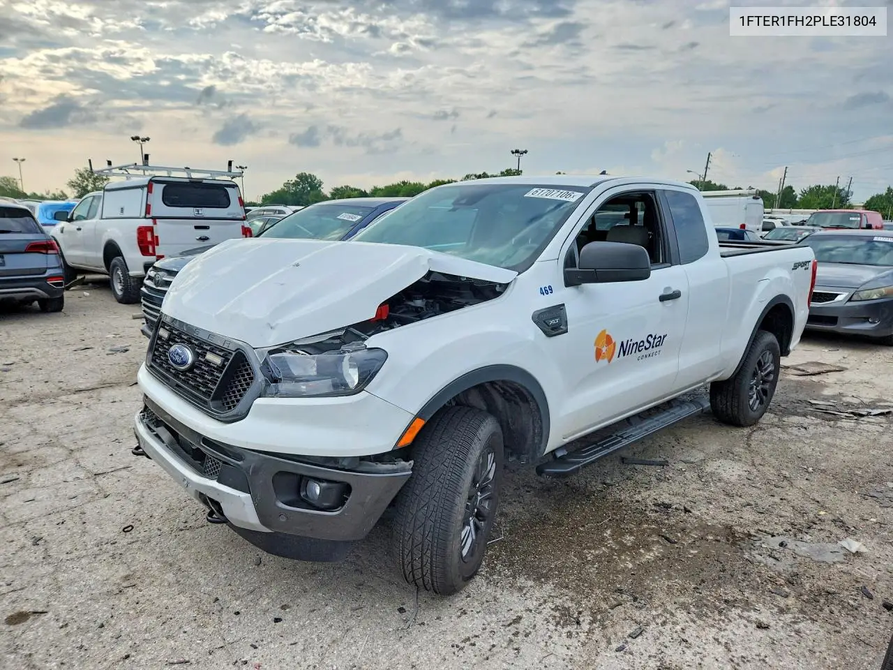 2023 Ford Ranger VIN: 1FTER1FH2PLE31804 Lot: 61707106