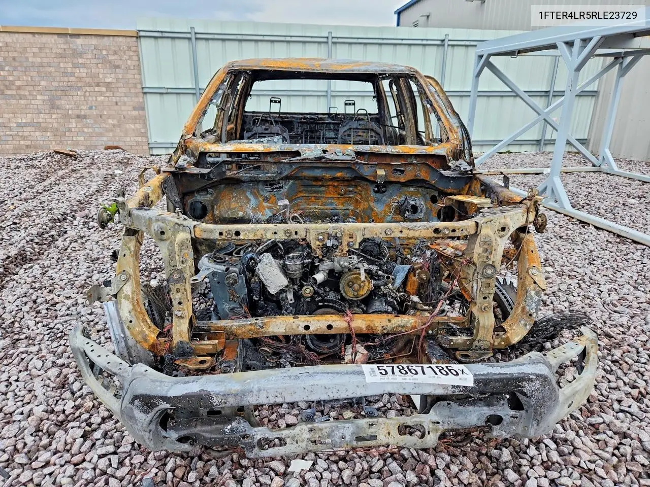 2024 Ford Ranger Raptor VIN: 1FTER4LR5RLE23729 Lot: 57867186