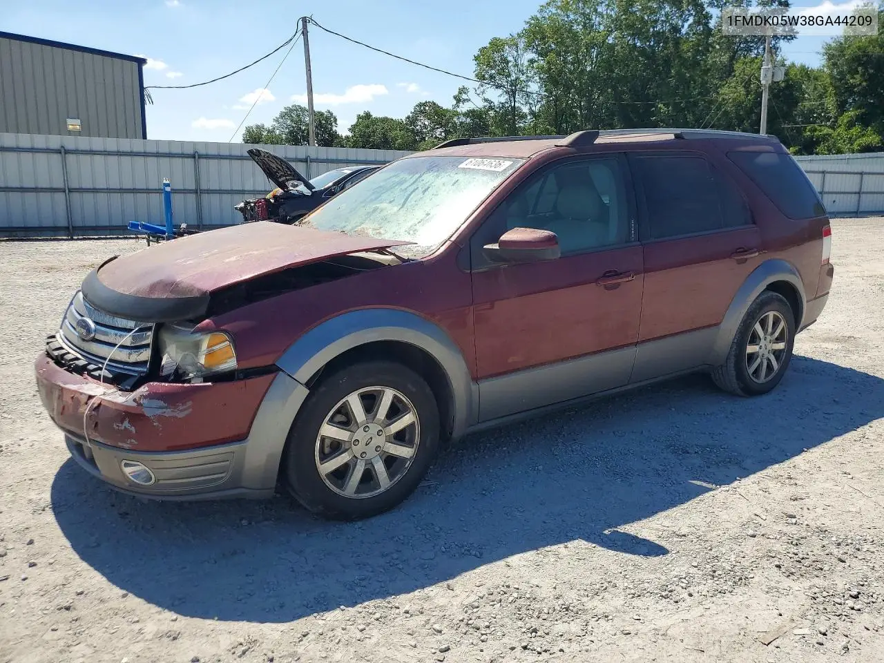 2008 Ford Taurus X Sel VIN: 1FMDK05W38GA44209 Lot: 61064636