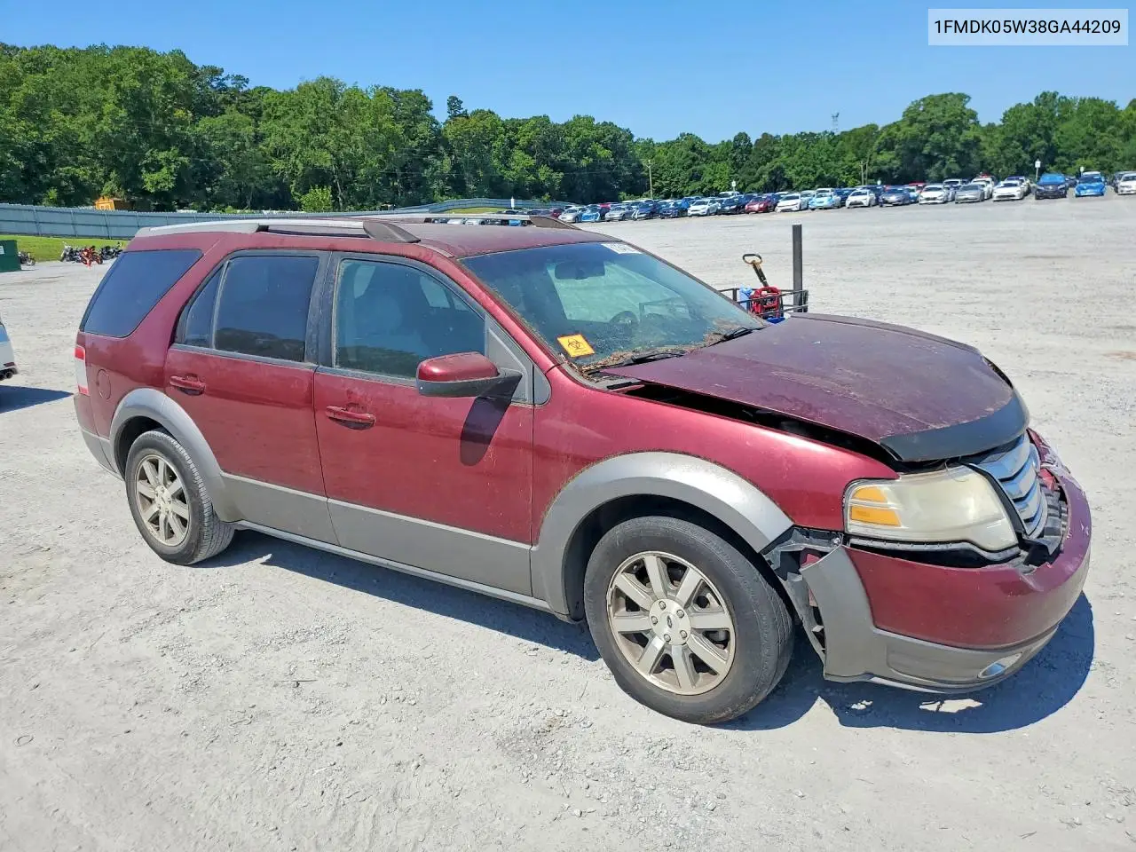 2008 Ford Taurus X Sel VIN: 1FMDK05W38GA44209 Lot: 61064636