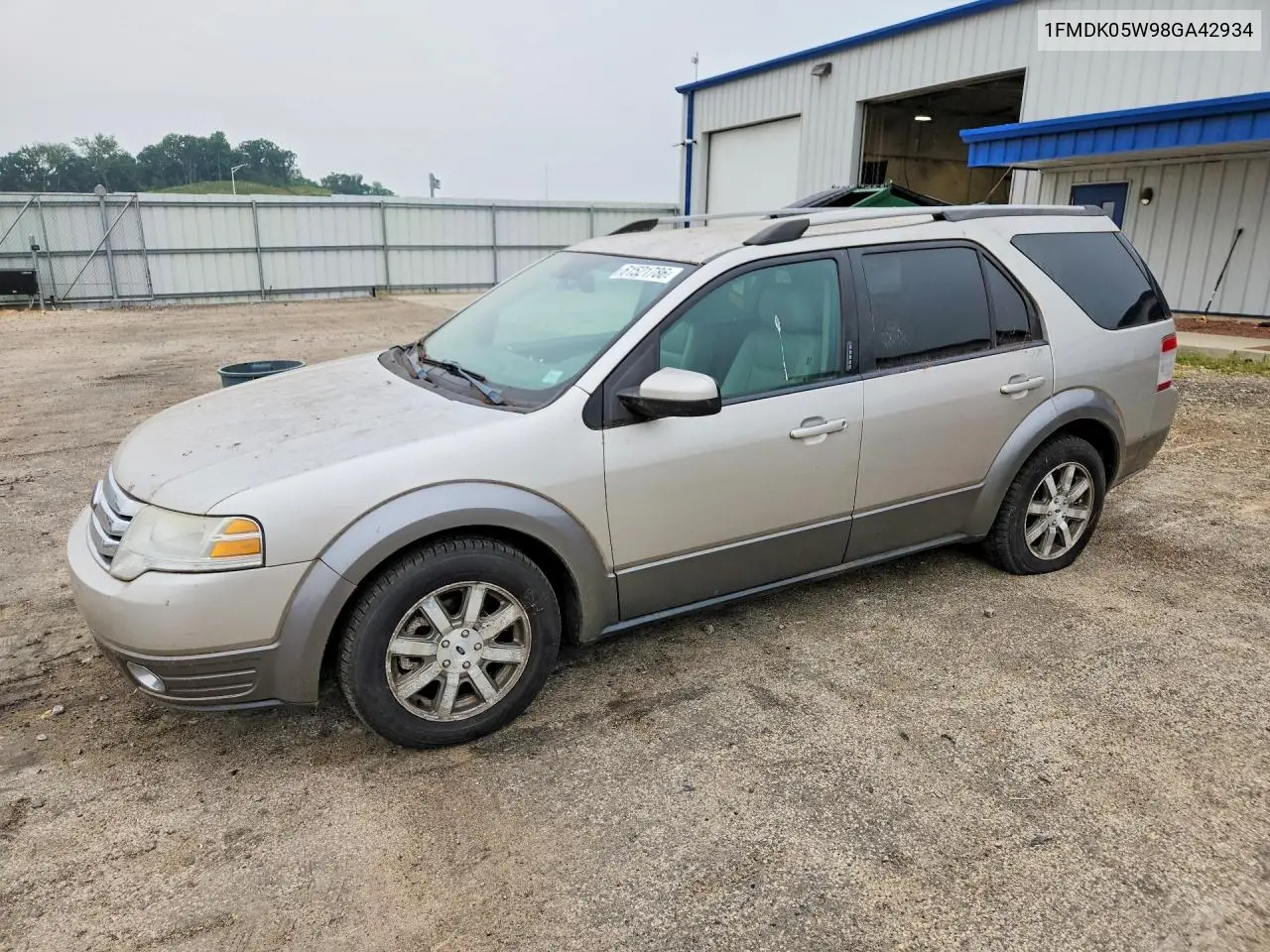 2008 Ford Taurus X Sel VIN: 1FMDK05W98GA42934 Lot: 61521786