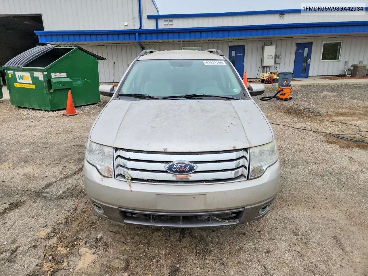 2008 Ford Taurus X Sel VIN: 1FMDK05W98GA42934 Lot: 61521786