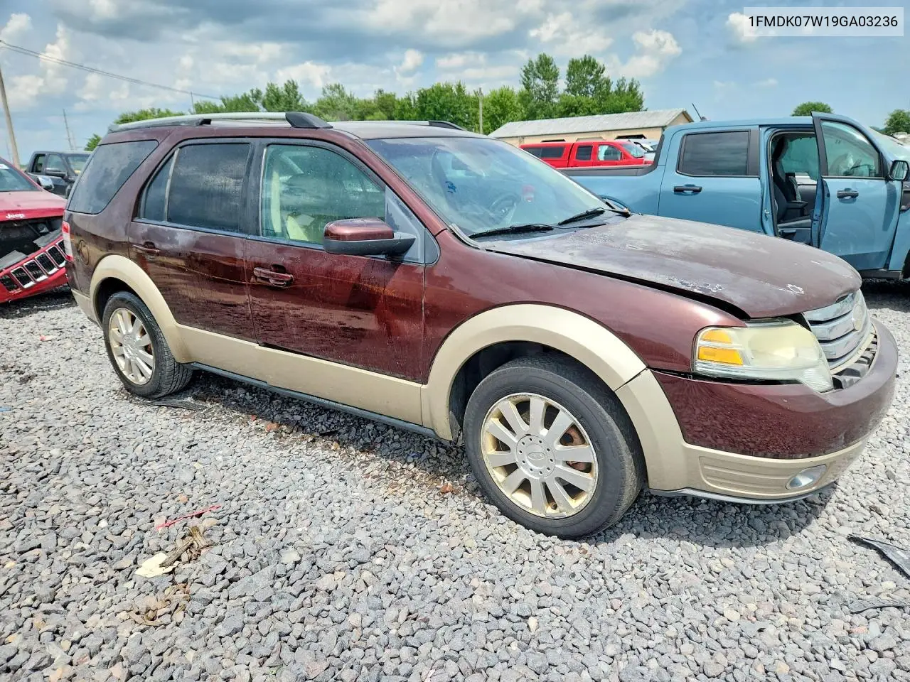 2009 Ford Taurus X Eddie Bauer VIN: 1FMDK07W19GA03236 Lot: 59835426