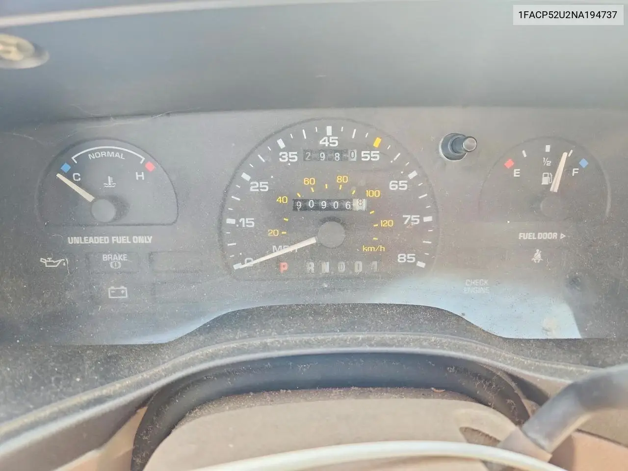 1992 Ford Taurus Gl VIN: 1FACP52U2NA194737 Lot: 59049806