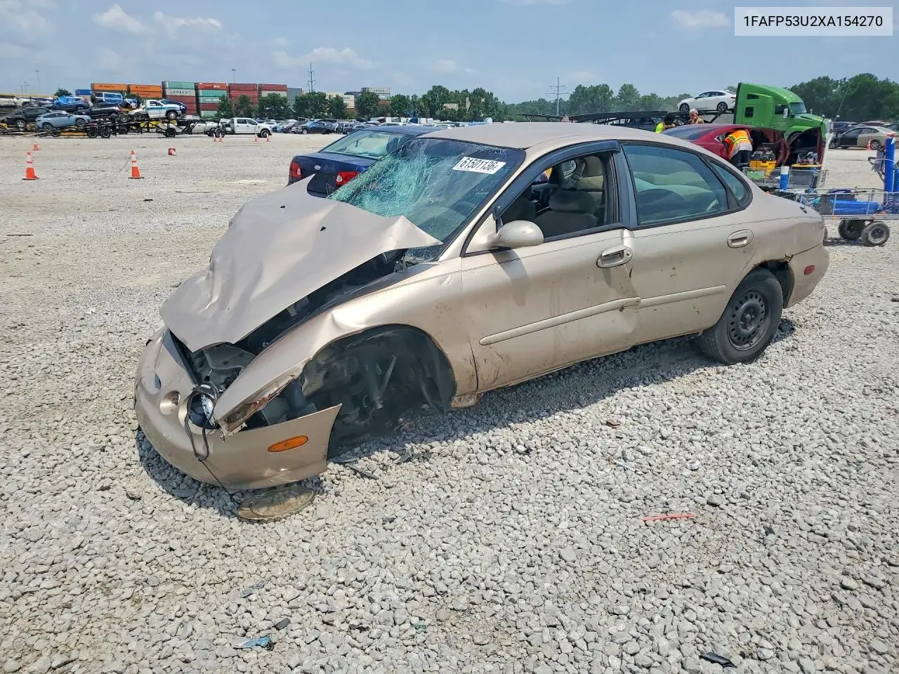 1999 Ford Taurus Se VIN: 1FAFP53U2XA154270 Lot: 61501136