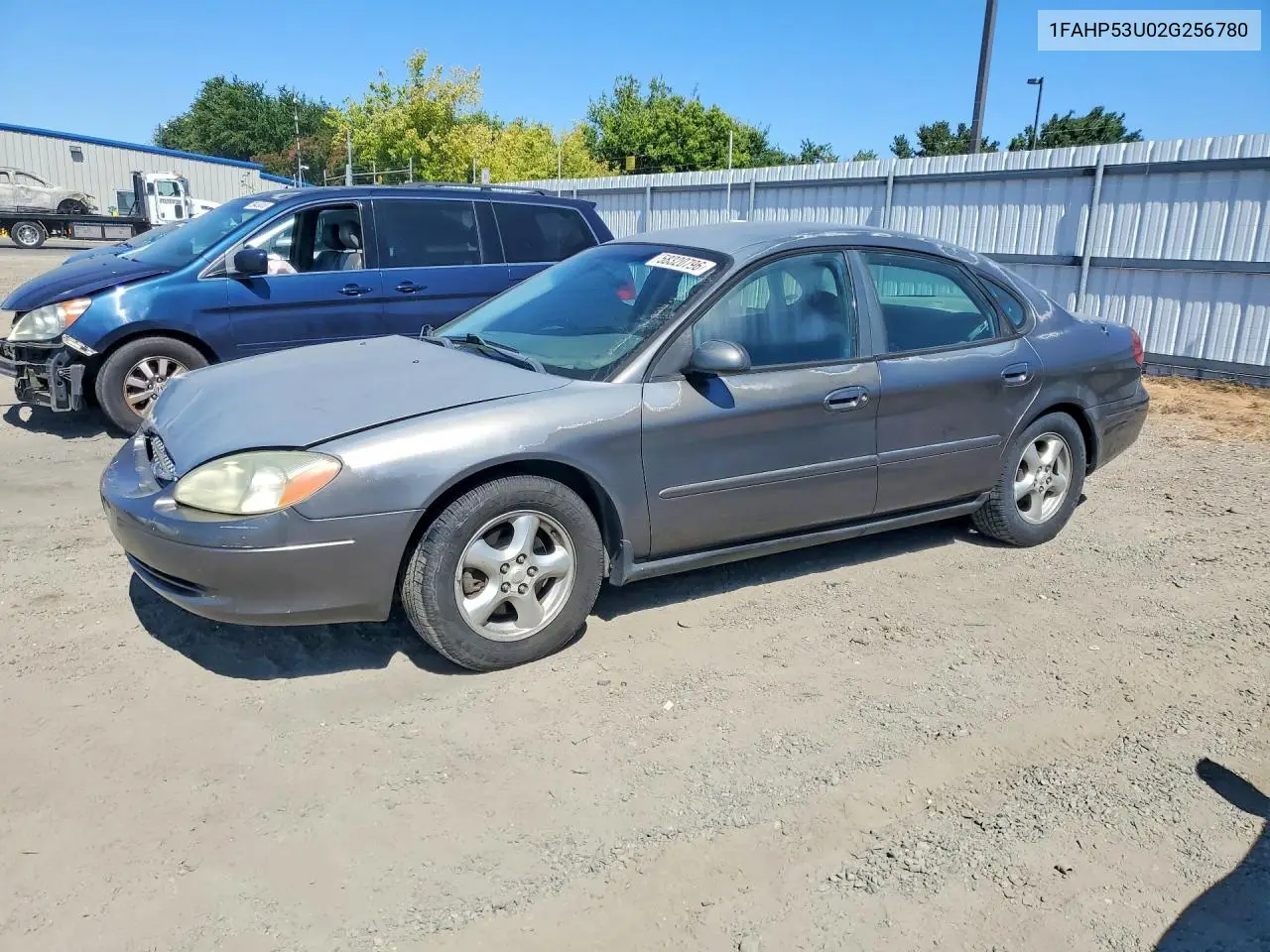 2002 Ford Taurus Se VIN: 1FAHP53U02G256780 Lot: 58320796