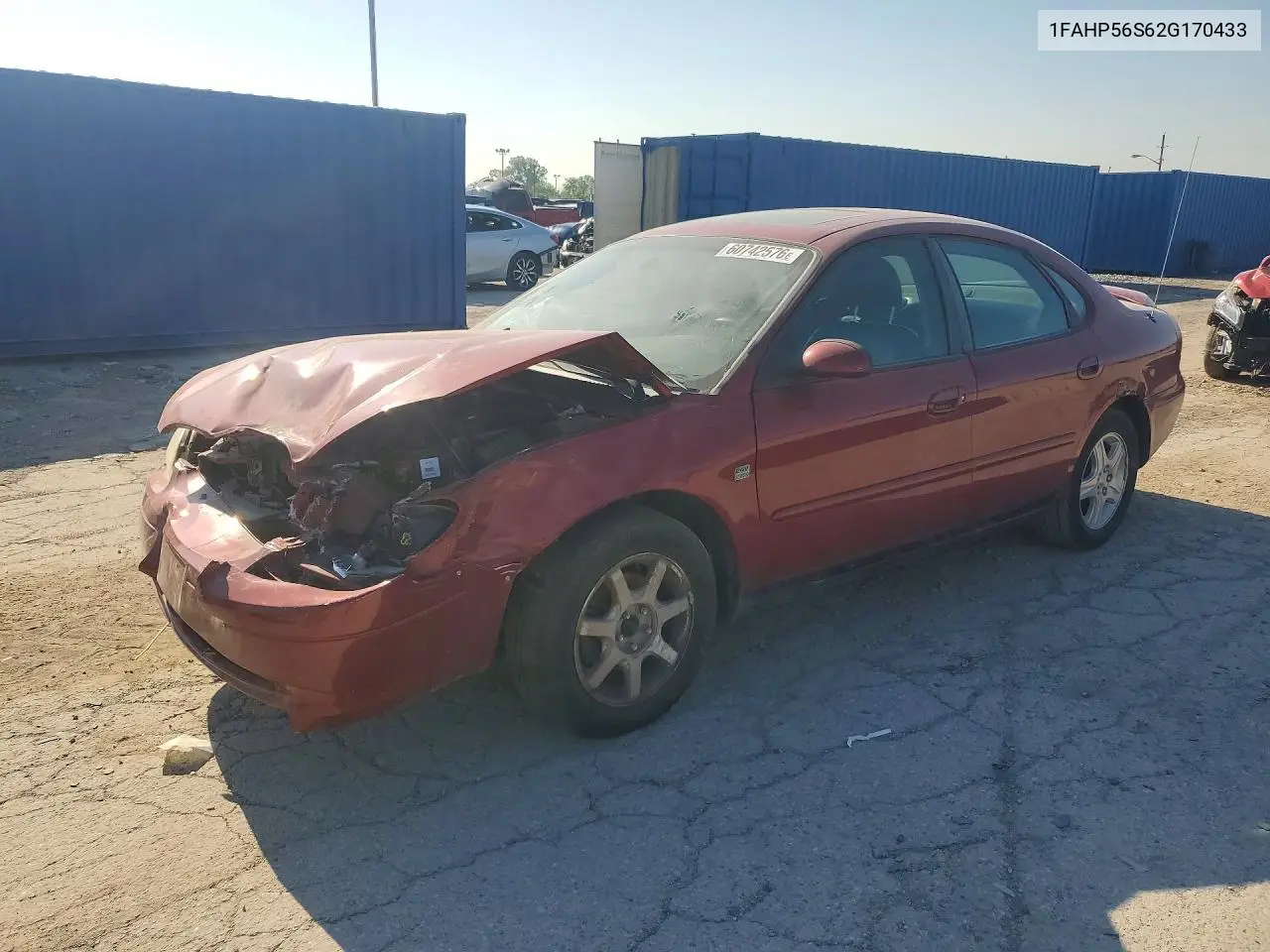 2002 Ford Taurus Sel VIN: 1FAHP56S62G170433 Lot: 60742576