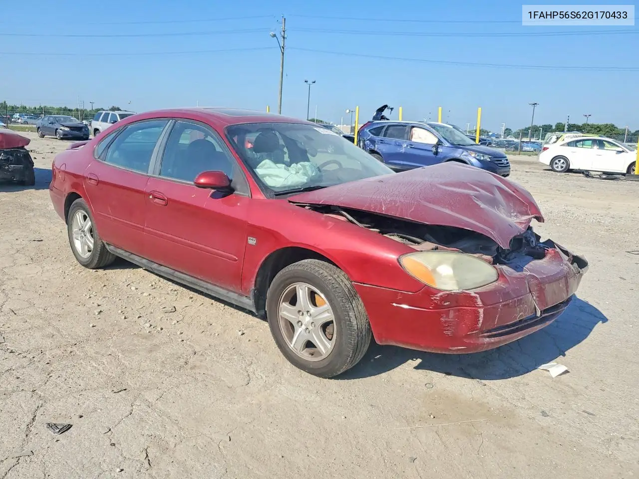 2002 Ford Taurus Sel VIN: 1FAHP56S62G170433 Lot: 60742576