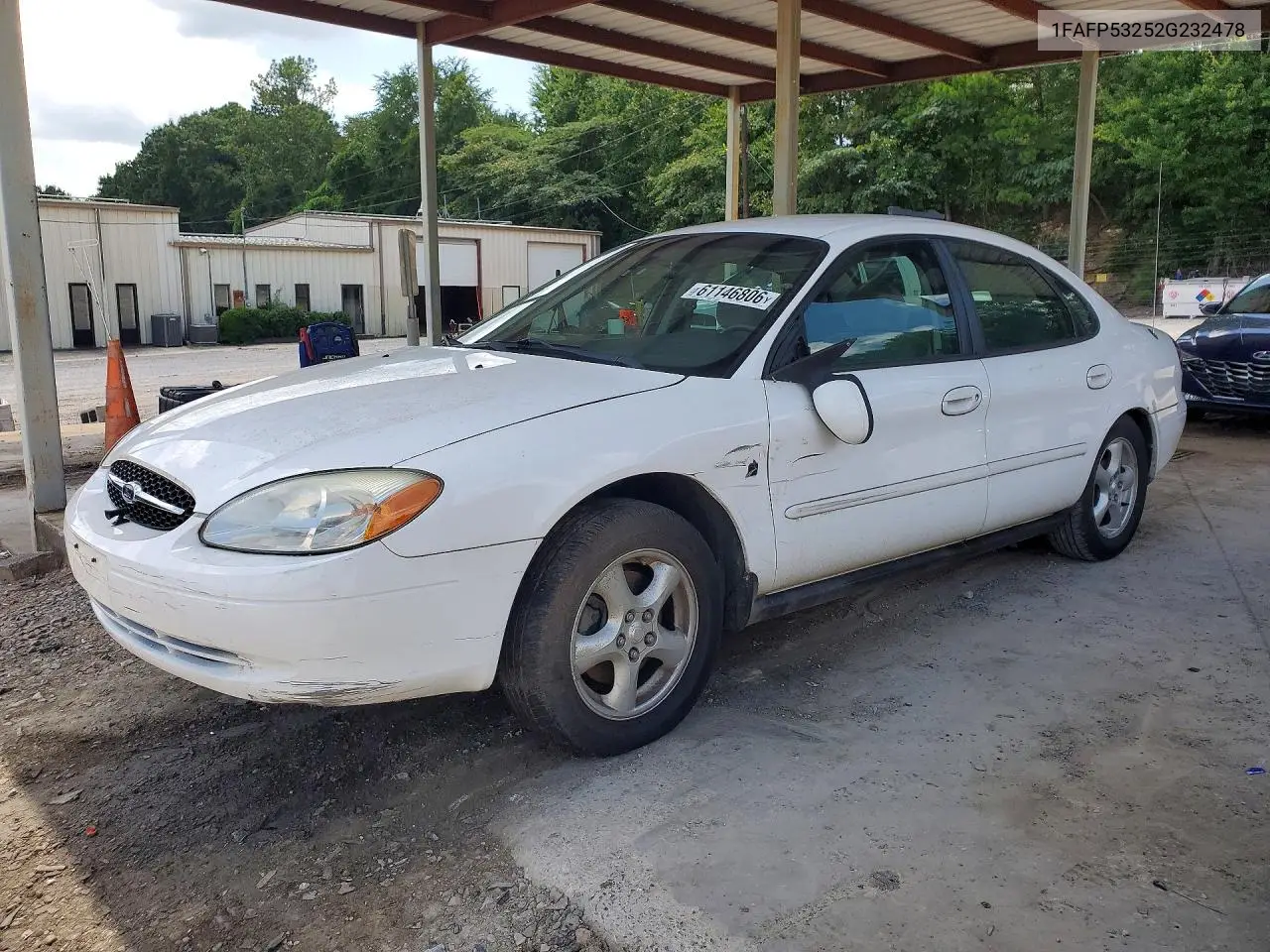 2002 Ford Taurus Se VIN: 1FAFP53252G232478 Lot: 61146806
