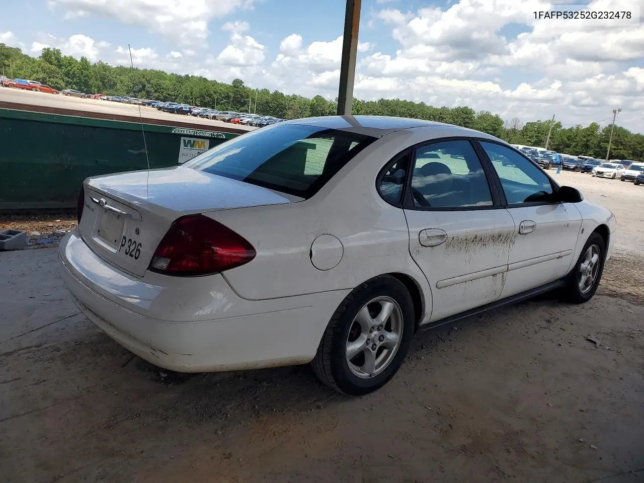 2002 Ford Taurus Se VIN: 1FAFP53252G232478 Lot: 61146806