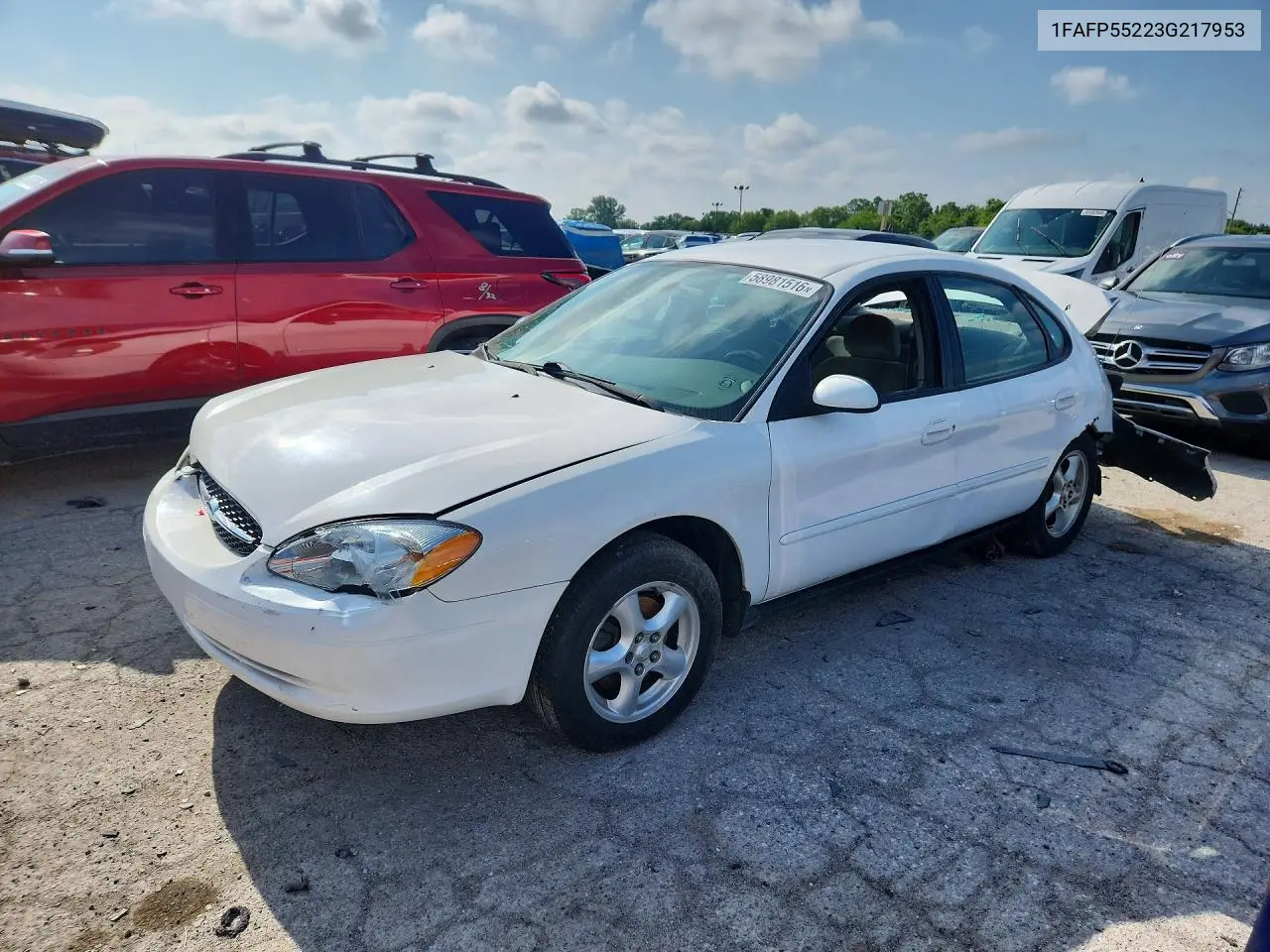 2003 Ford Taurus Ses VIN: 1FAFP55223G217953 Lot: 58981516