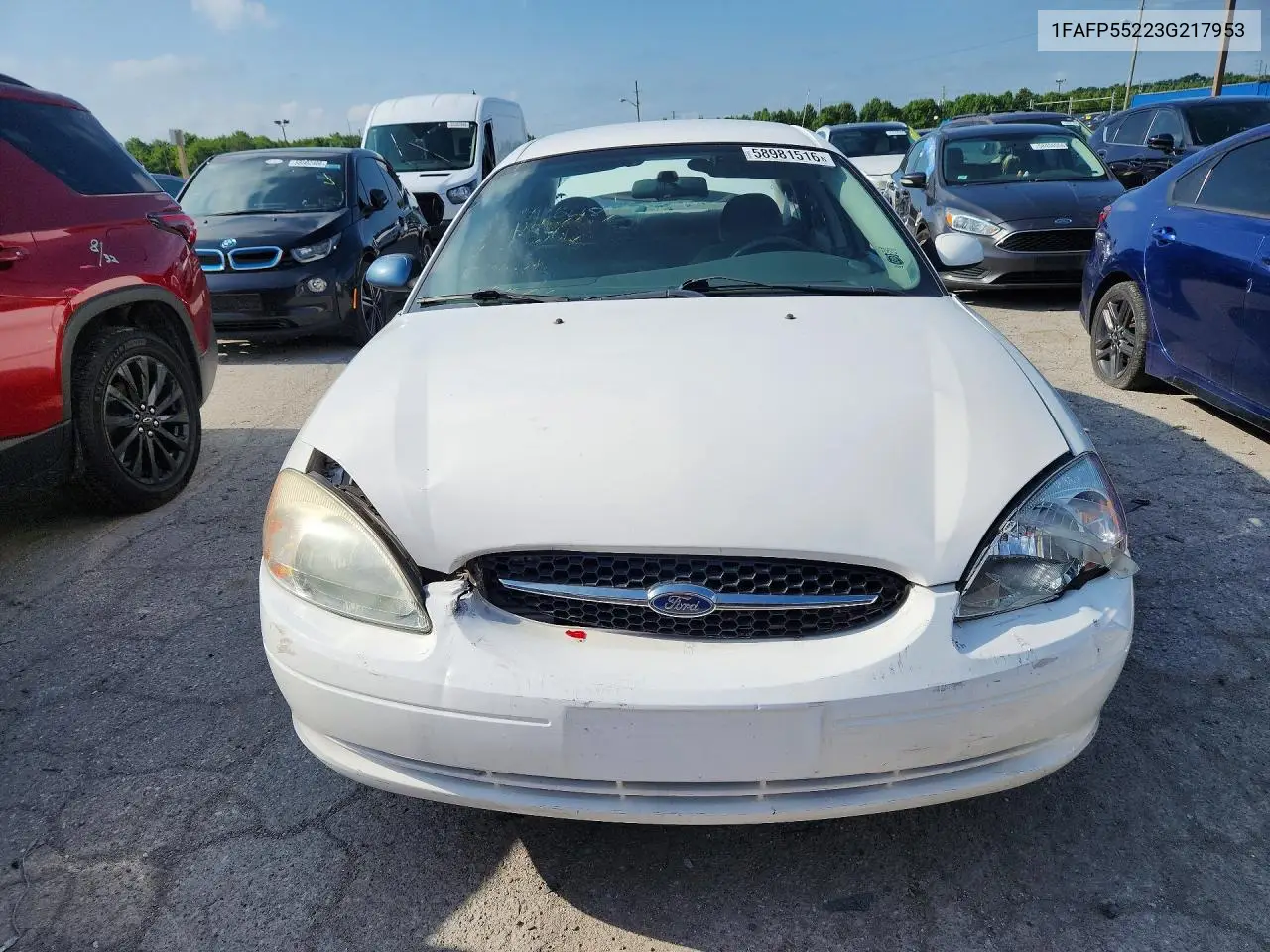 2003 Ford Taurus Ses VIN: 1FAFP55223G217953 Lot: 58981516
