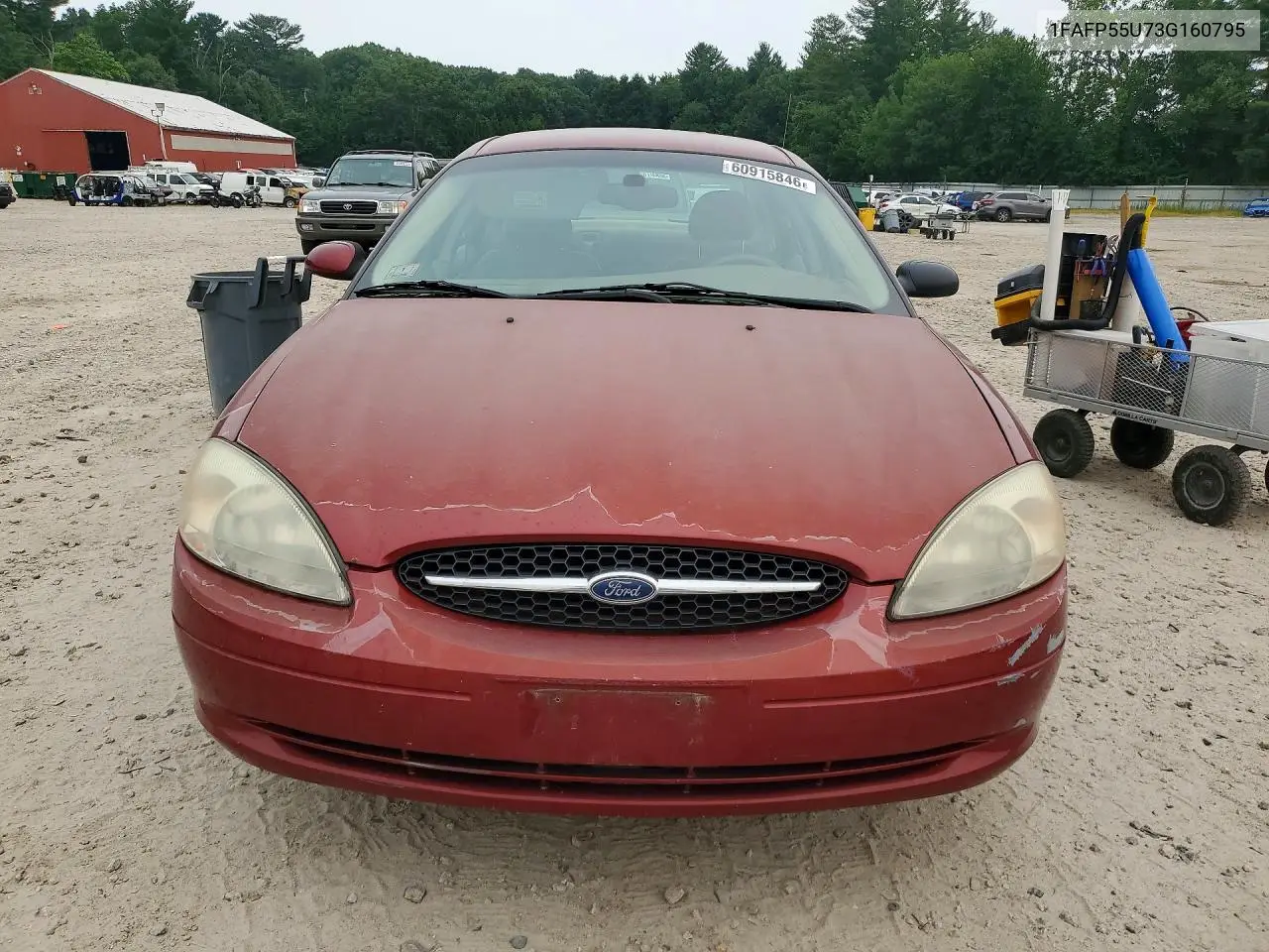 2003 Ford Taurus Ses VIN: 1FAFP55U73G160795 Lot: 60915846