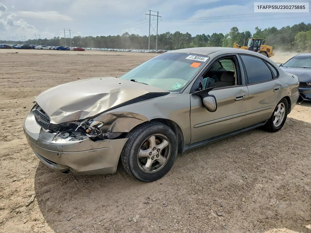 2003 Ford Taurus Ses VIN: 1FAFP55U23G275885 Lot: 61338946