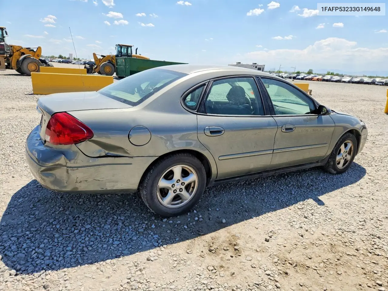 2003 Ford Taurus Se VIN: 1FAFP53233G149648 Lot: 61939016