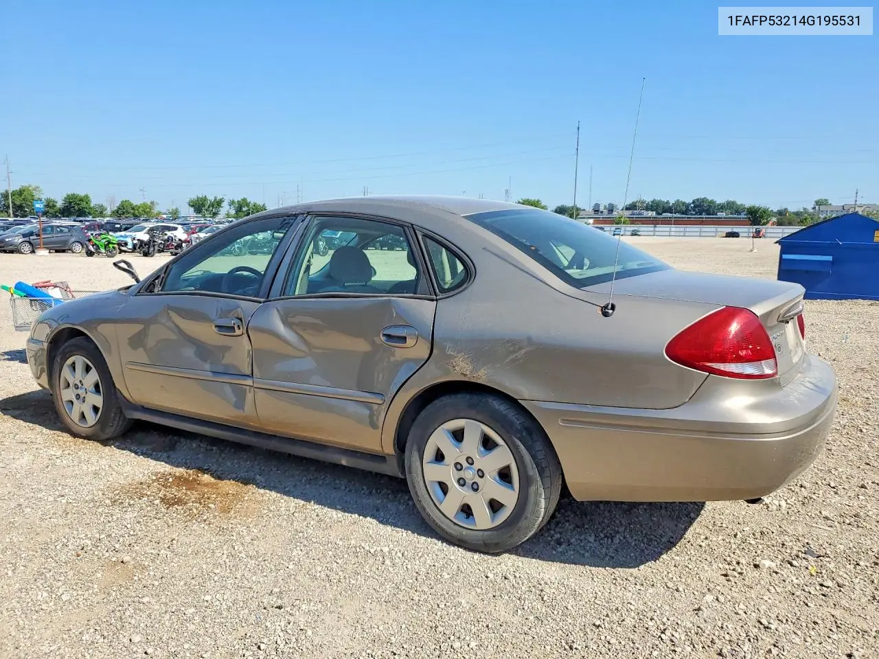2004 Ford Taurus Se VIN: 1FAFP53214G195531 Lot: 60809216