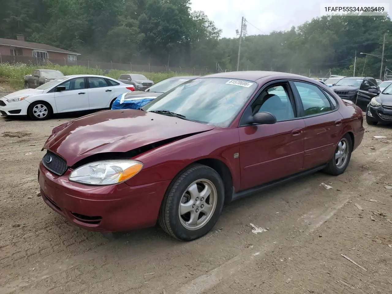 2004 Ford Taurus Ses VIN: 1FAFP55S34A205489 Lot: 61570696