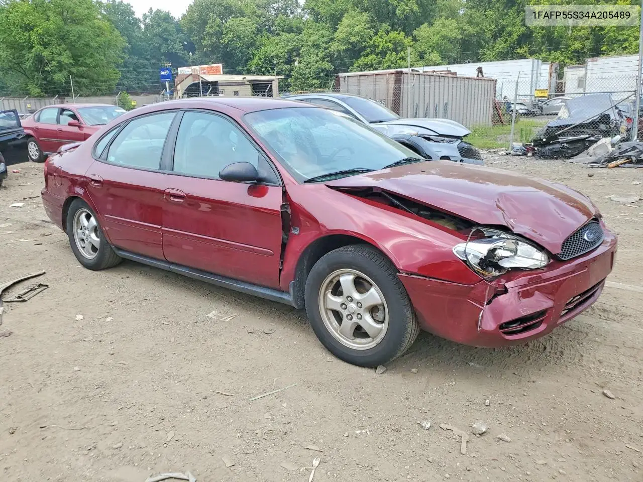2004 Ford Taurus Ses VIN: 1FAFP55S34A205489 Lot: 61570696