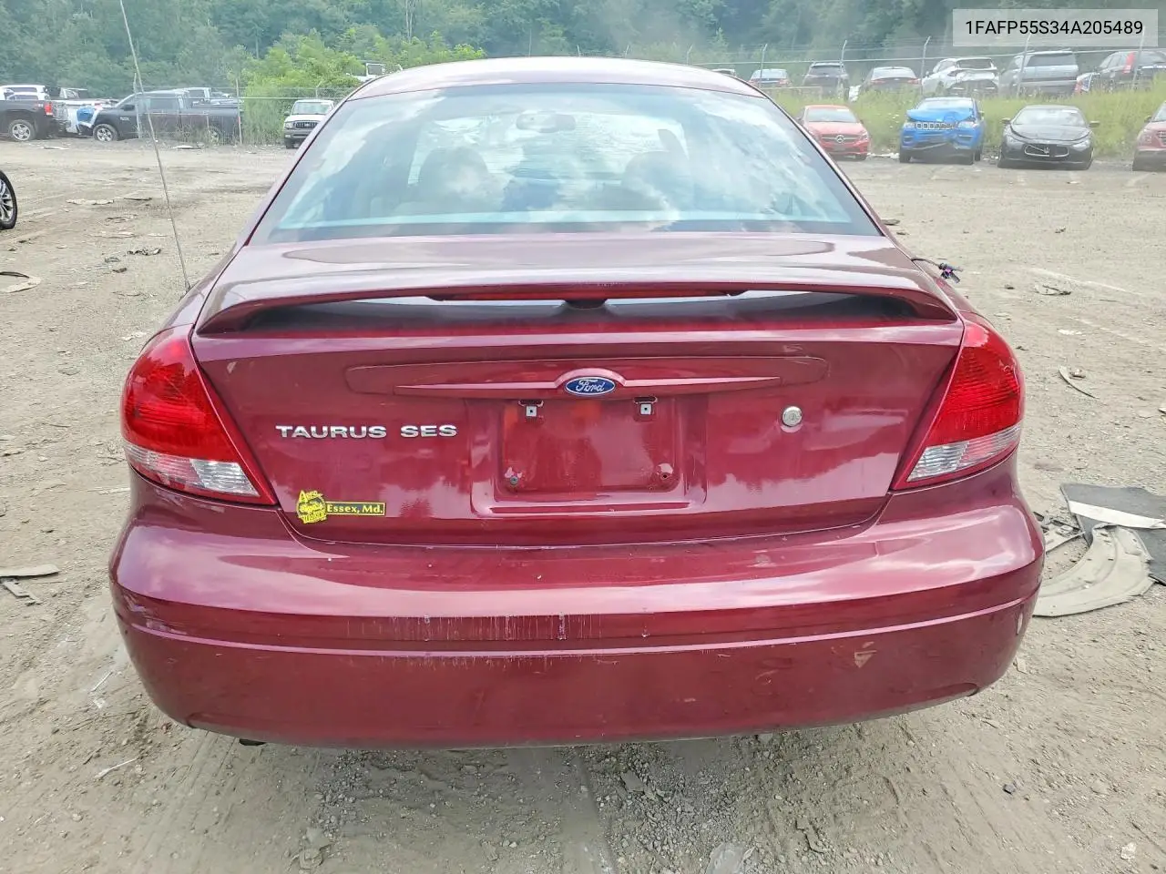 2004 Ford Taurus Ses VIN: 1FAFP55S34A205489 Lot: 61570696