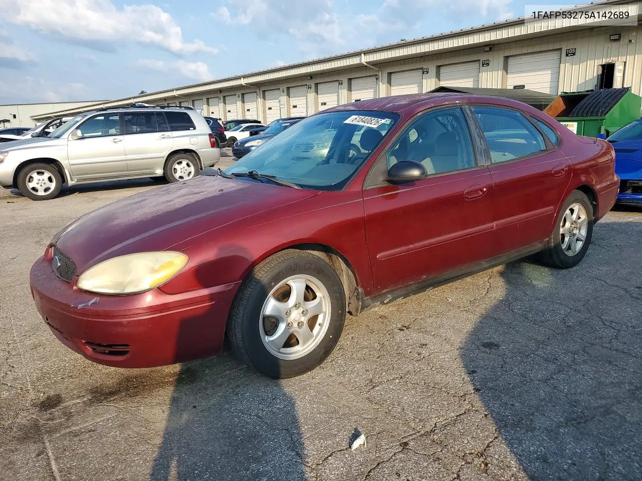 2005 Ford Taurus Se VIN: 1FAFP53275A142689 Lot: 61840826