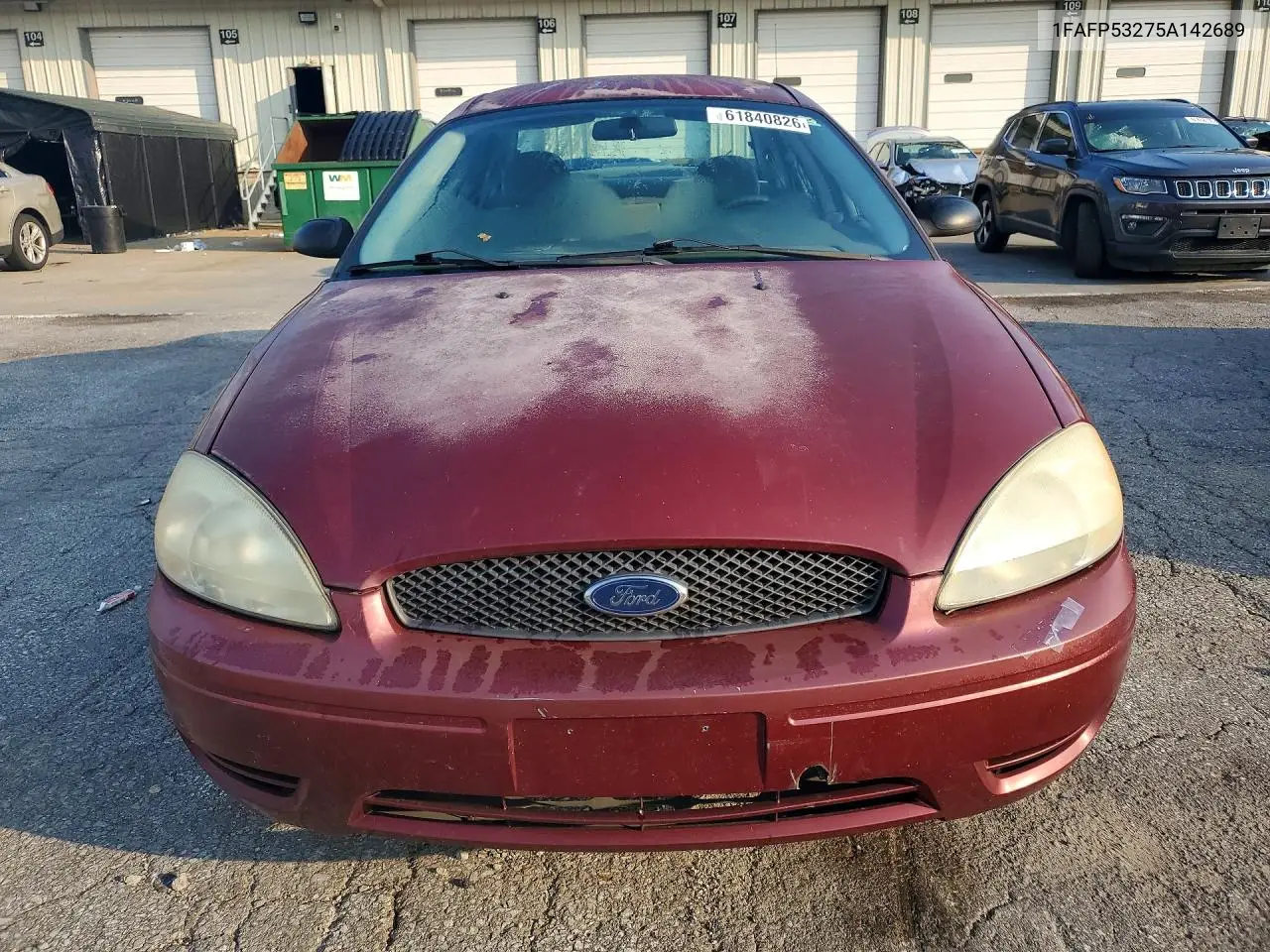 2005 Ford Taurus Se VIN: 1FAFP53275A142689 Lot: 61840826