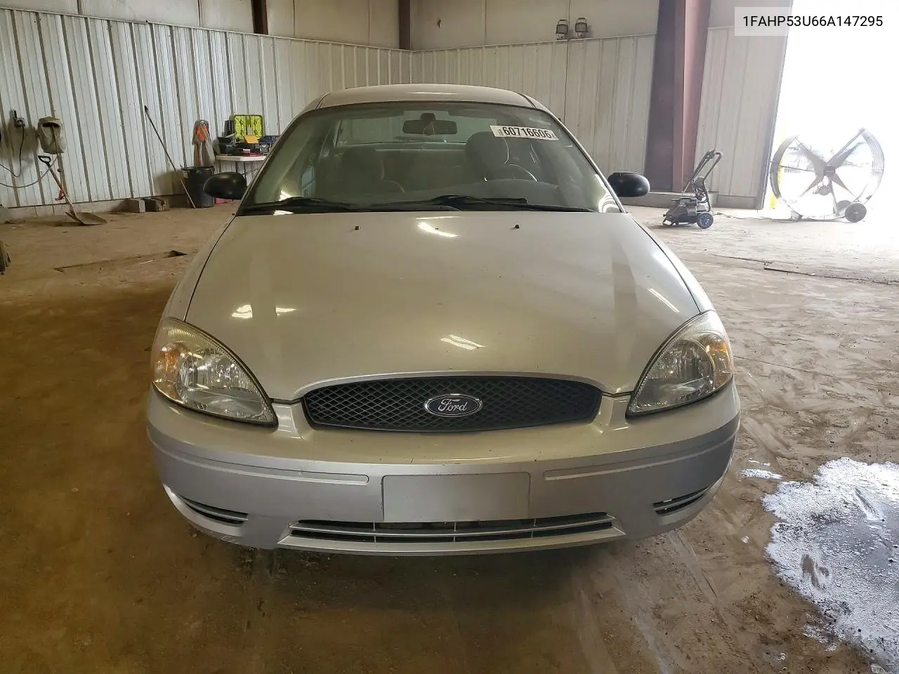 2006 Ford Taurus Se VIN: 1FAHP53U66A147295 Lot: 60716606
