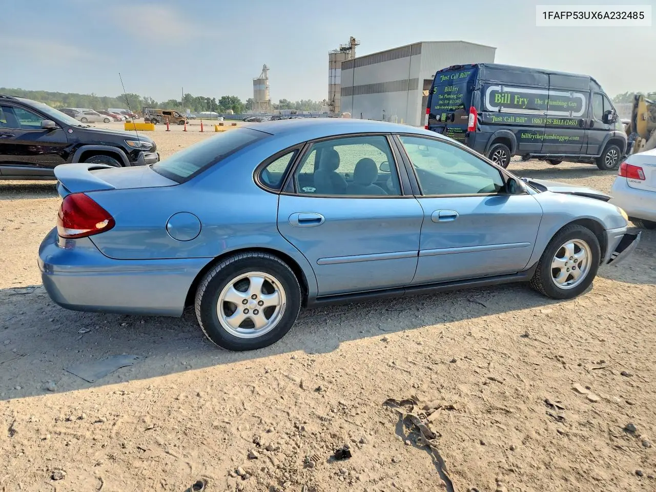 2006 Ford Taurus Se VIN: 1FAFP53UX6A232485 Lot: 61023276
