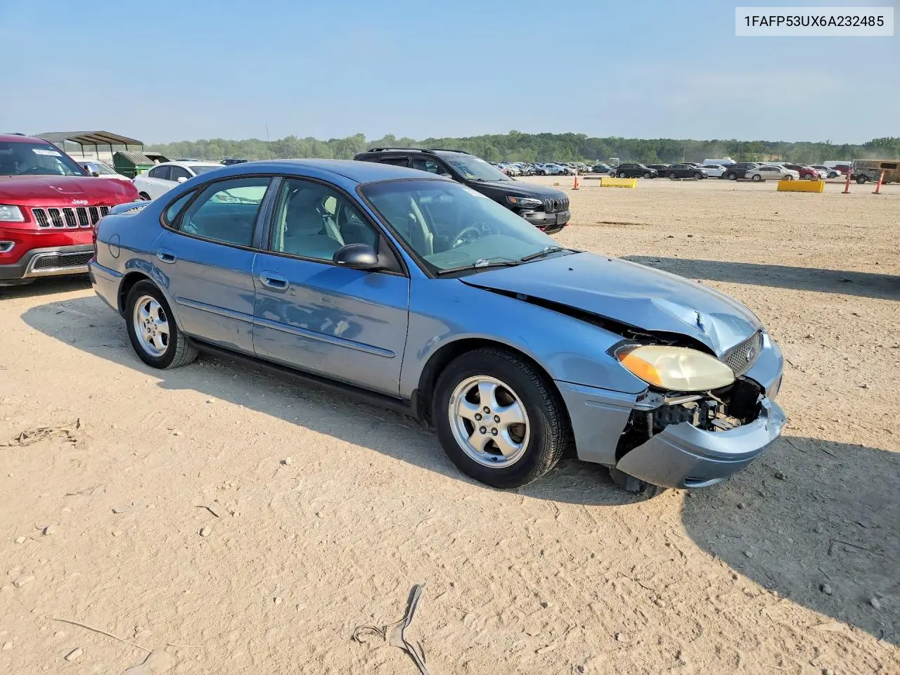 2006 Ford Taurus Se VIN: 1FAFP53UX6A232485 Lot: 61023276