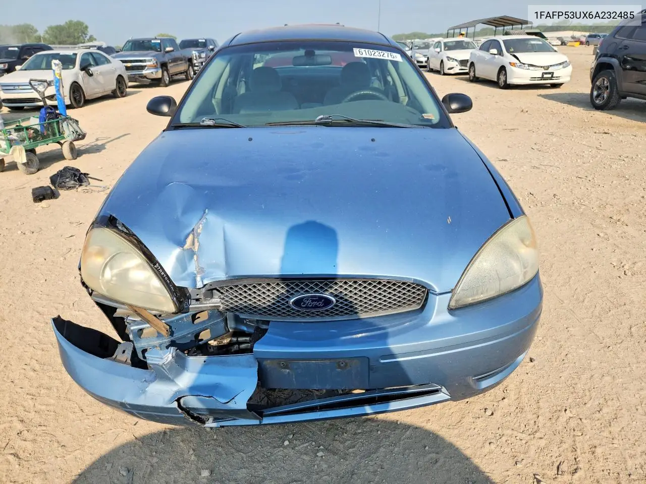 2006 Ford Taurus Se VIN: 1FAFP53UX6A232485 Lot: 61023276