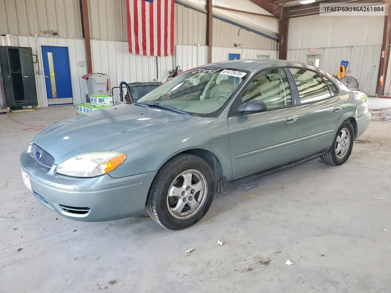 2006 Ford Taurus Se VIN: 1FAFP53U46A261884 Lot: 61475476