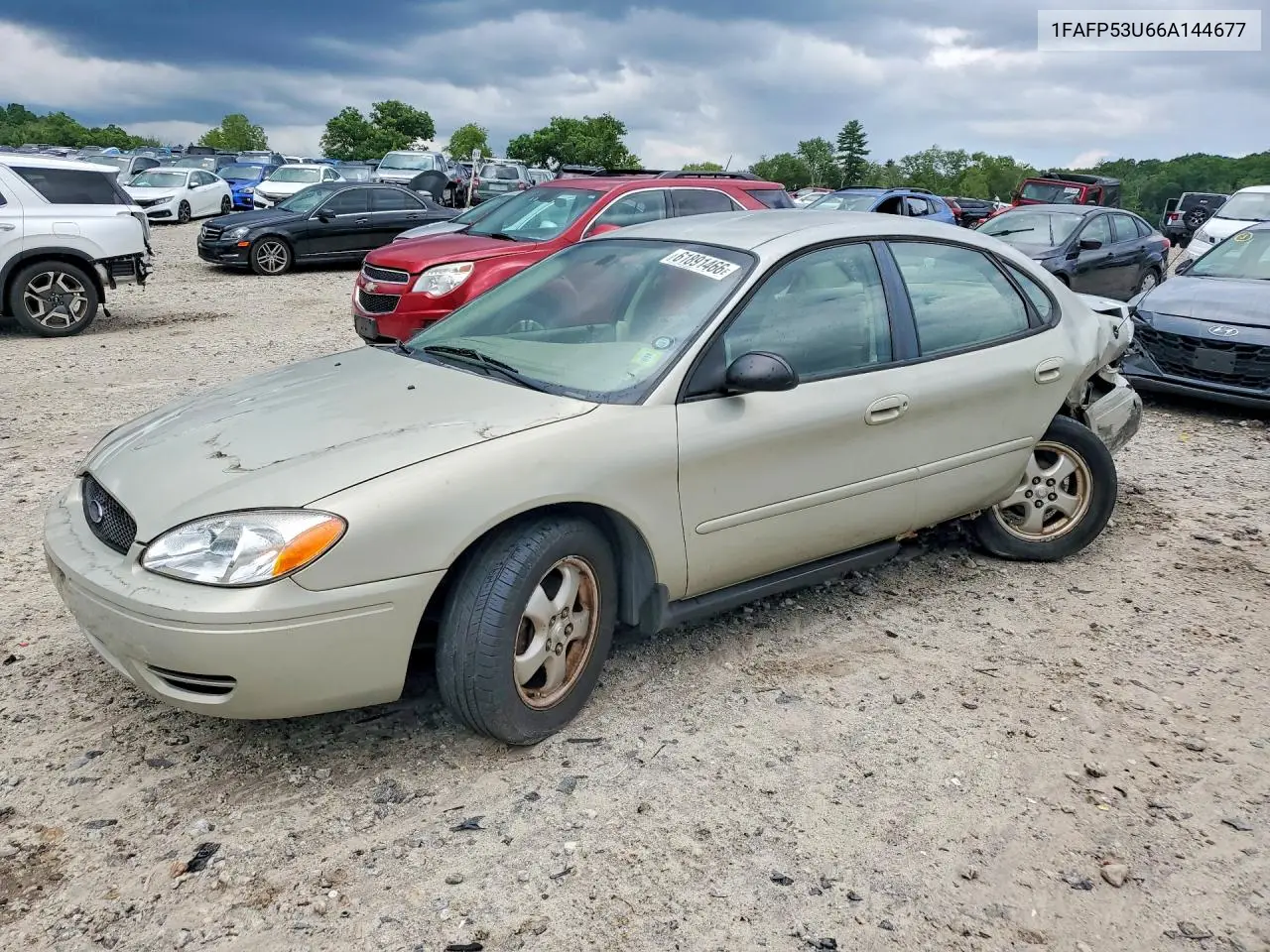 2006 Ford Taurus Se VIN: 1FAFP53U66A144677 Lot: 61891466