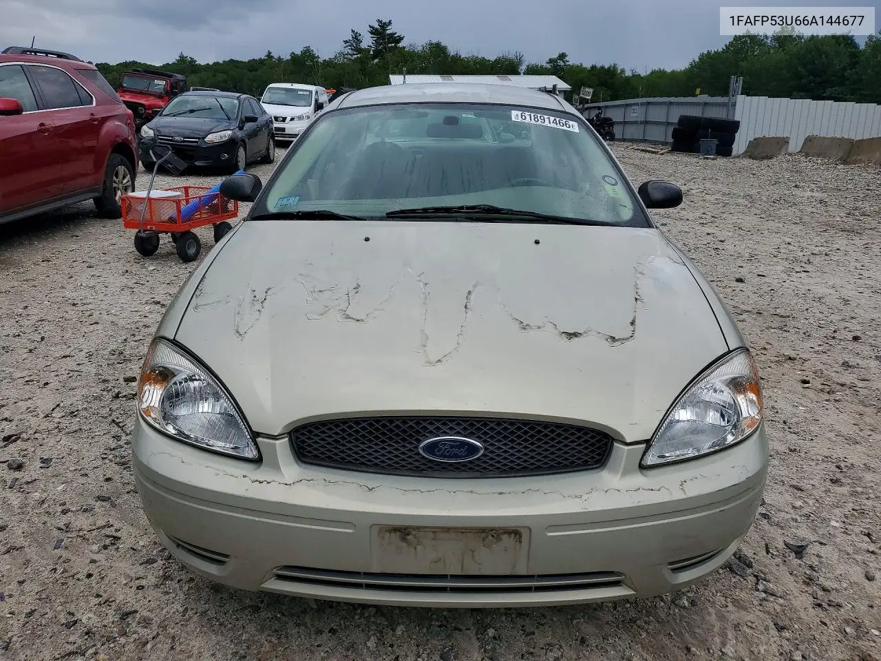 2006 Ford Taurus Se VIN: 1FAFP53U66A144677 Lot: 61891466