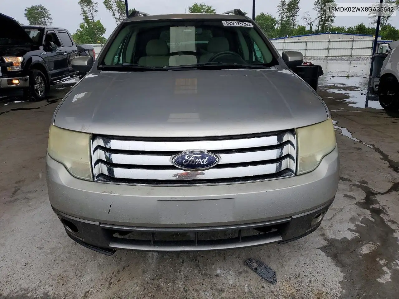 2008 Ford Taurus X Sel VIN: 1FMDK02WX8GA35642 Lot: 58042996