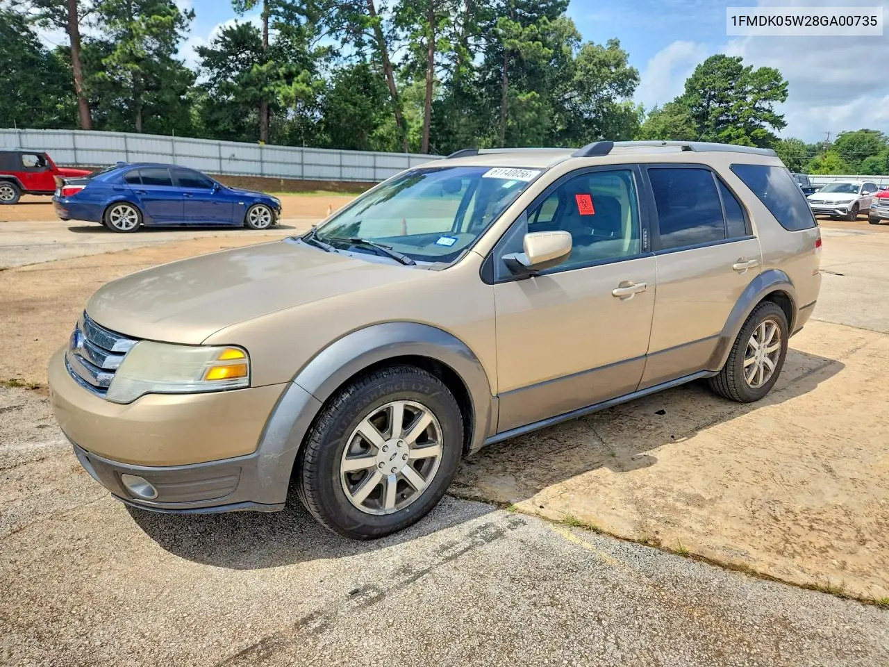 2008 Ford Taurus X Sel VIN: 1FMDK05W28GA00735 Lot: 61140056